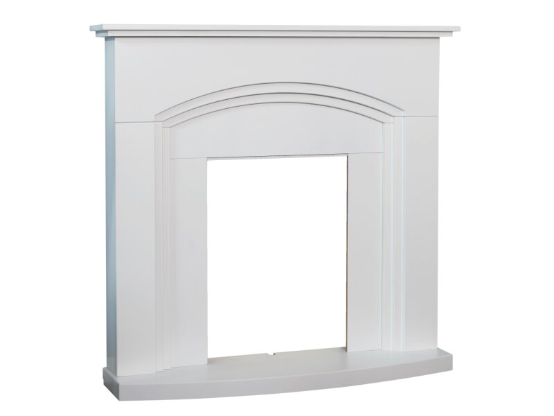 Adam Truro Fireplace Pure White, 41"