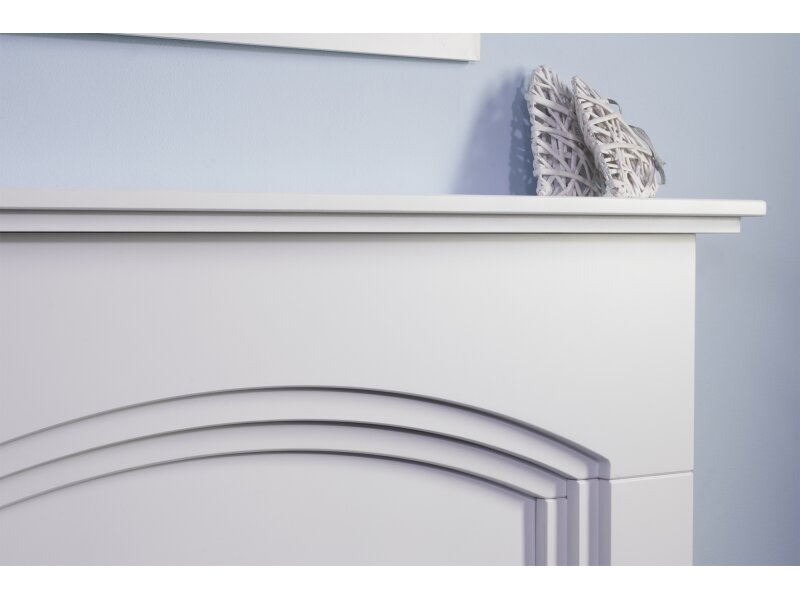 Adam Truro Fireplace Pure White, 41"