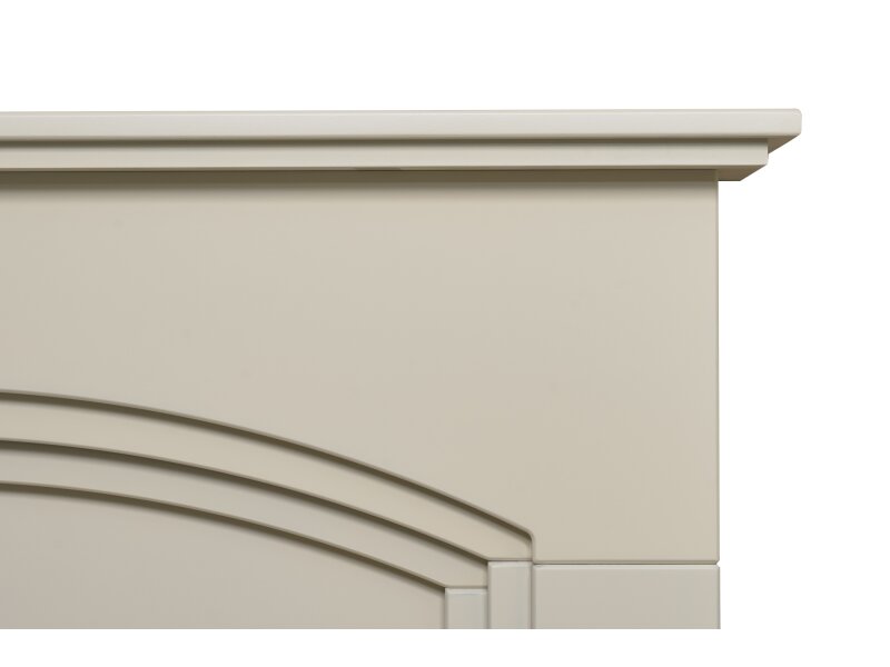 Adam Truro Fireplace Suite Cream + Colorado Electric Fire Chrome,  41"