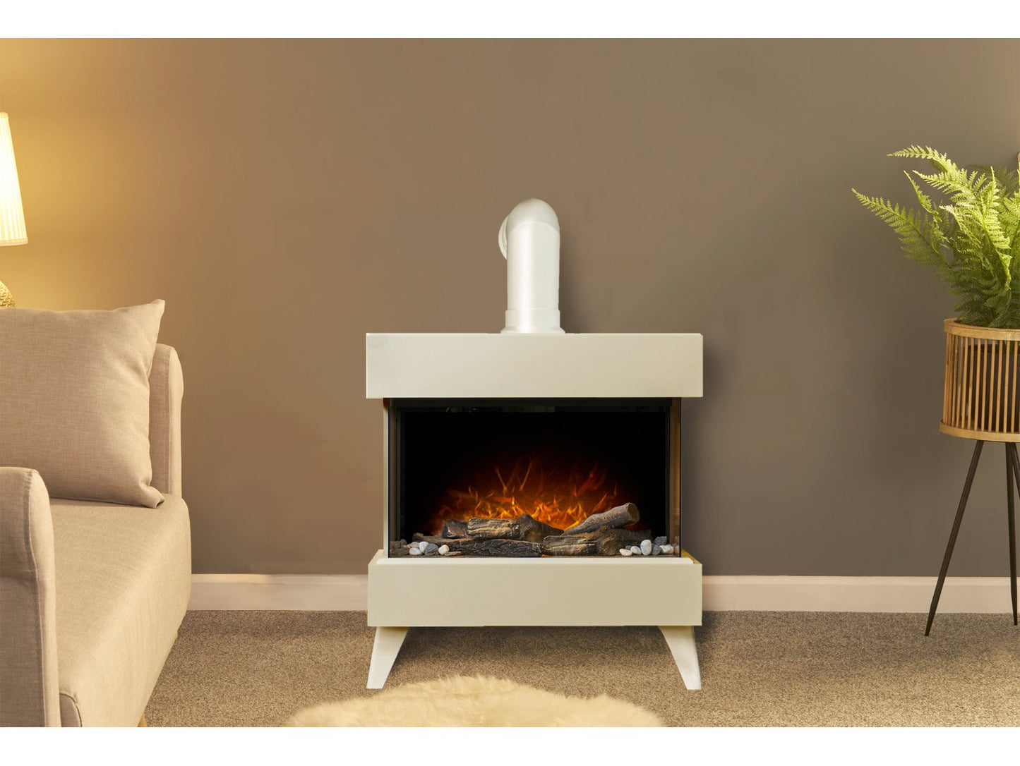Adam Viera Electric Stove + Remote Control White