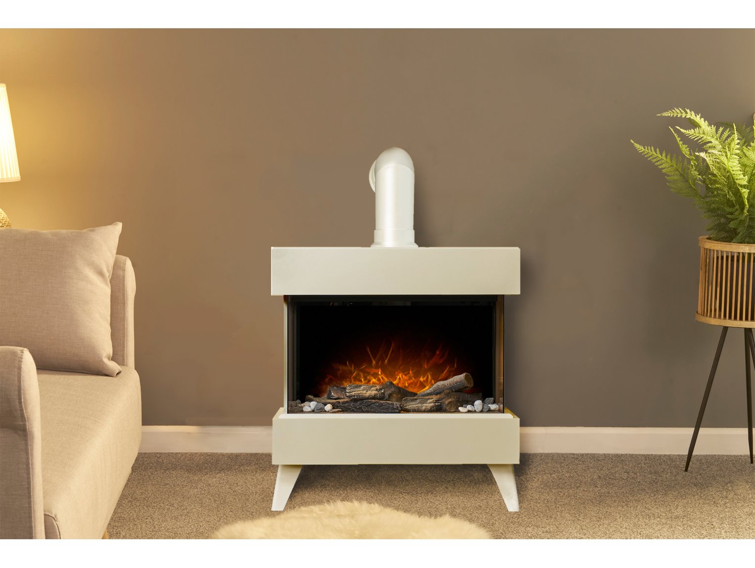 Adam Viera Electric Stove + Remote Control White