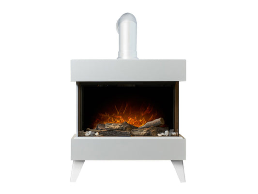 Adam Viera Electric Stove with Remote Control in White