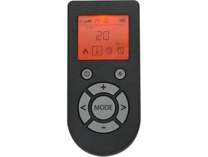 Adam Toronto Electric Wall Inset Fire + Pebbles & Remote Control Black