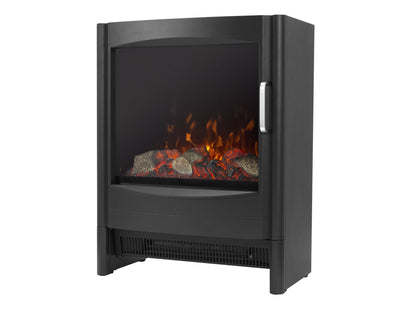 Sureflame Keston Electric Stove Black + Angled Stove Pipe