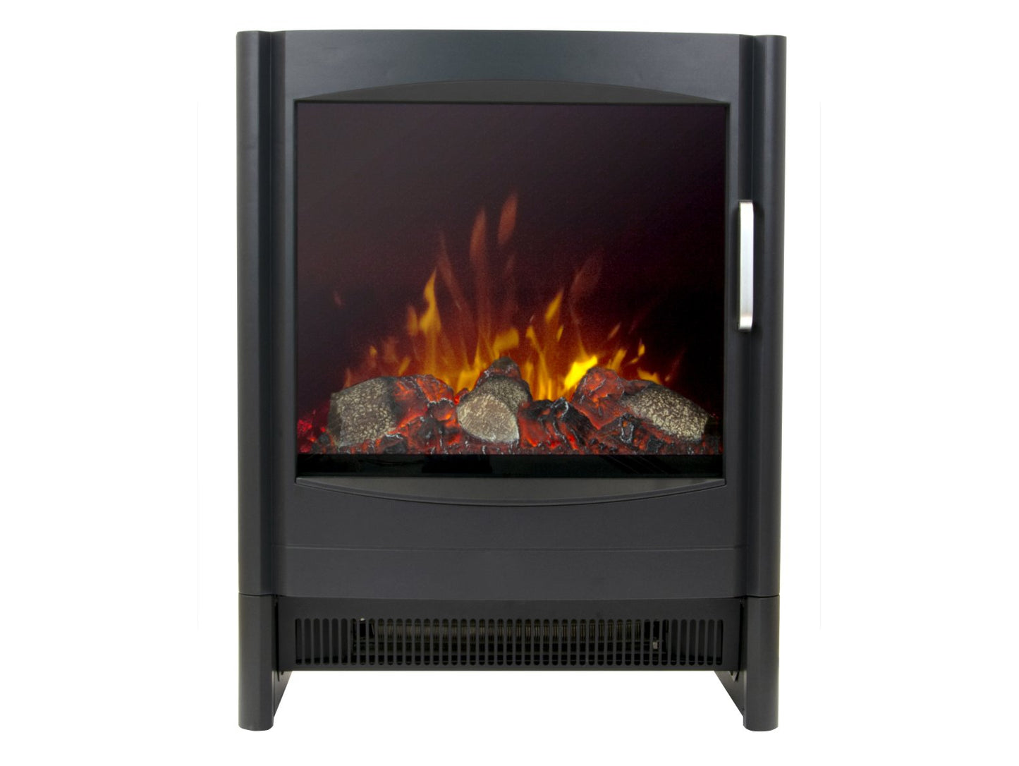 Sureflame Keston Electric Stove Black + Angled Stove Pipe