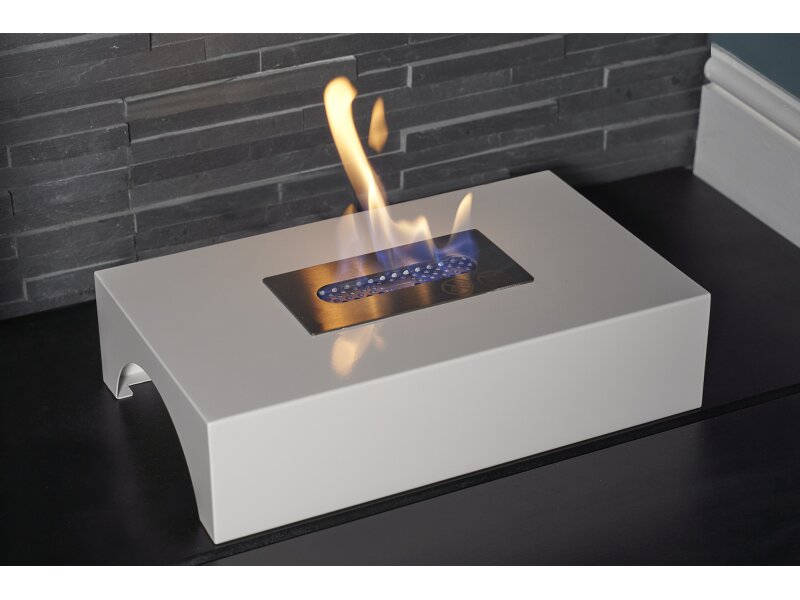 Sureflame Piccolo Freestanding Bio Ethanol Fire in White