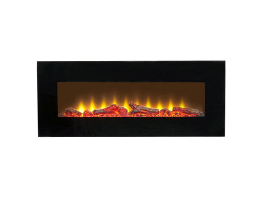 Sureflame WM-9331 Electric Wall Mounted Fire with Remote in Black, 42 Inch