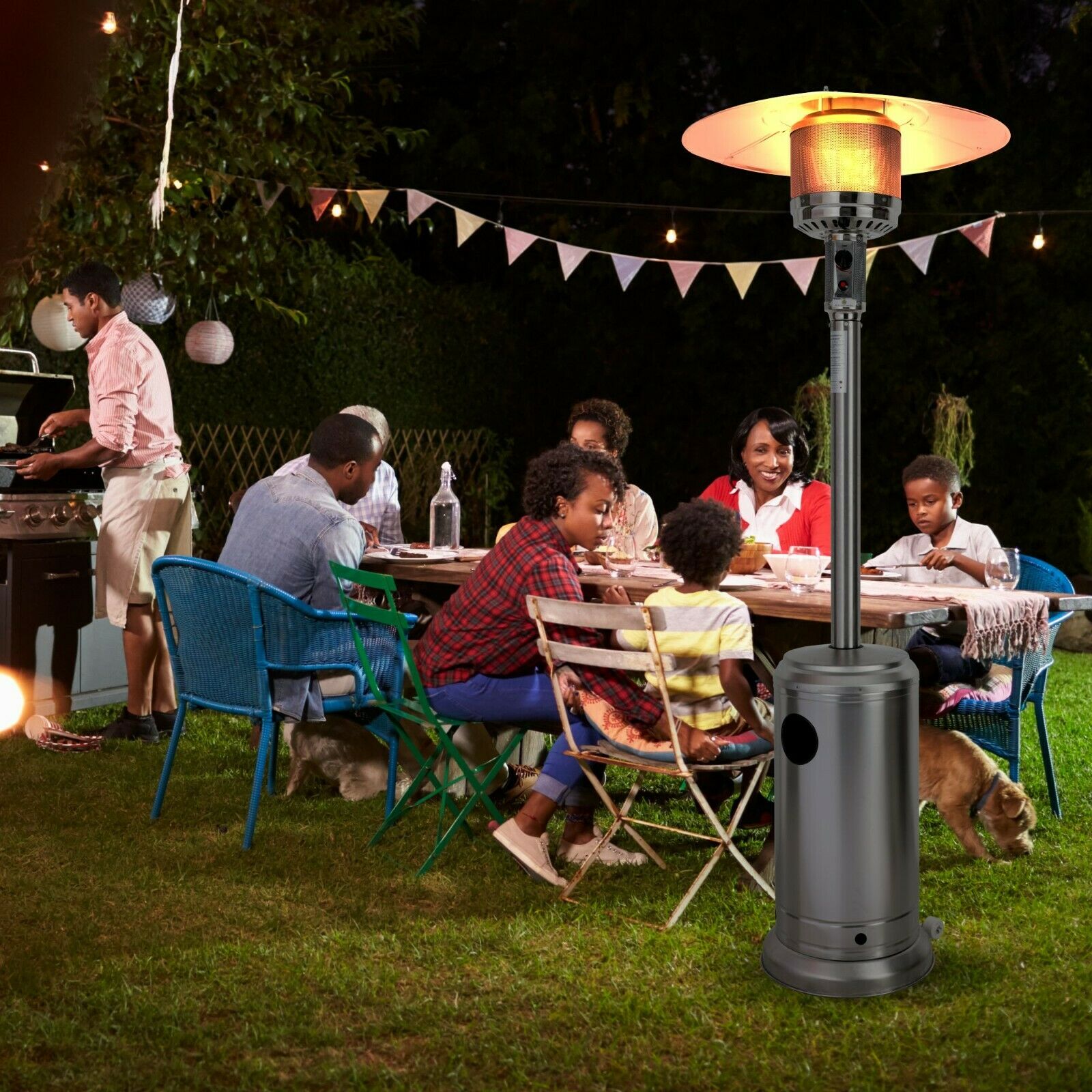 Patio Heater Gas Outdoor Garden 12.5kW NEW Stainless Steel hot tub